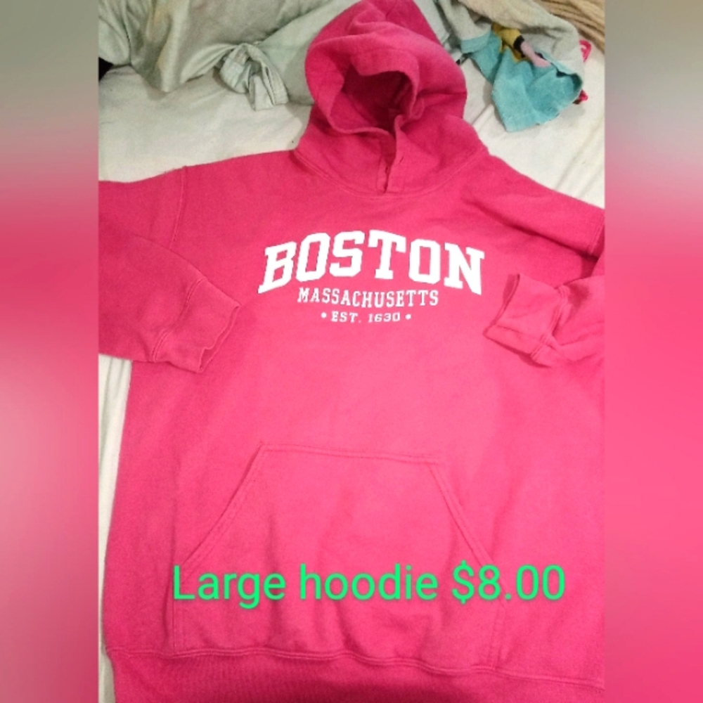 Large pink hoodie